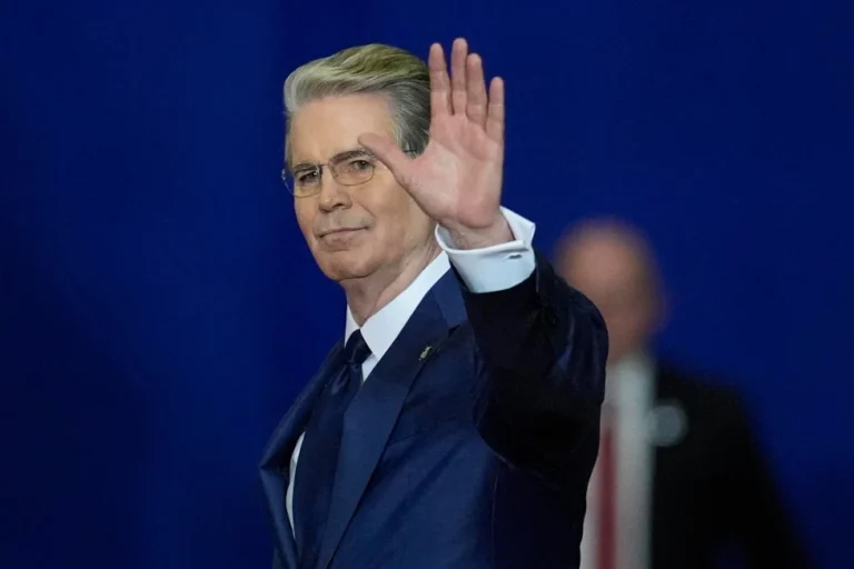 (Treasury Secretary Scott Bessent arrives to speak before President Donald Trump at a campaign rally at the T. Ed Garrison Livestock Arena and Expo Center, Wednesday, Oct. 21, 2026, in Pendleton, S.C. (AP Photo: Mike Stewart)